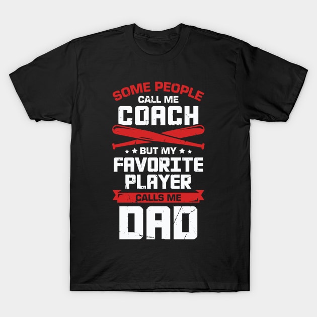 Baseball Dad Coach Gift T-Shirt by Dolde08